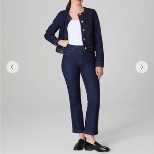 Spanx Kick Flare Jeans in Raw Indigo NWT